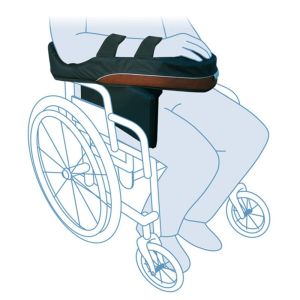 Cale de positionnement des membres supérieurs au fauteuil roulant