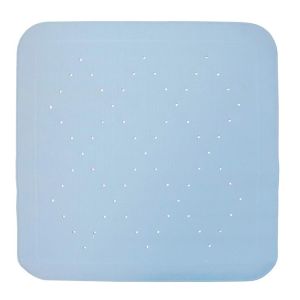 Tapis de douche carré - 54 x 54 cm - Bleu