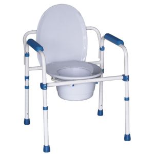 Chaise WC pliante et démontable - Blue Steel 3 en 1