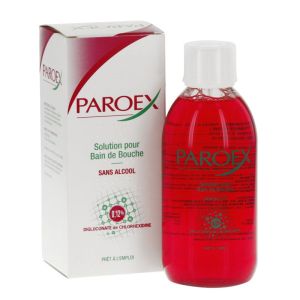 Bain de bouche sans alcool - Paroex - 300ml