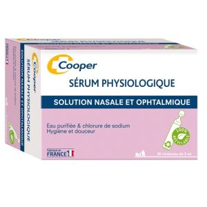 Sérum Physiologique - Hygiène Nasale et Ophtalmique - 30 Unidoses de 5 ml
