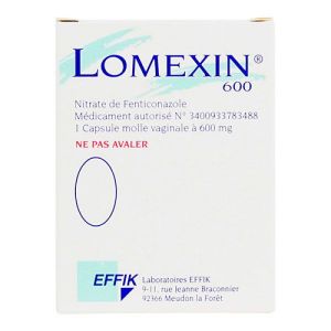 Lomexin 600mg - Mycoses génitales - 1 capsule molle vaginale