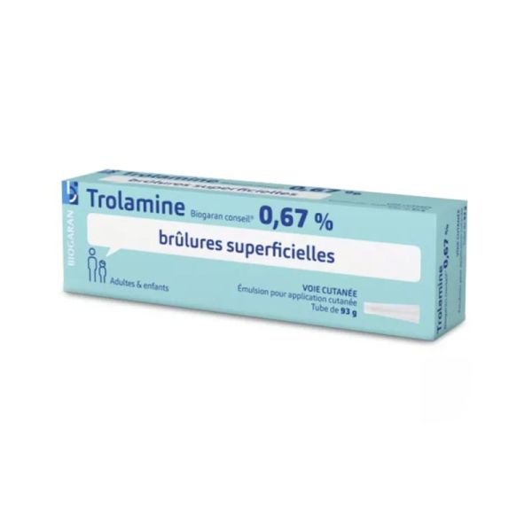 Trolamine 0,67% - Brûlures superficielles - Tube 93g