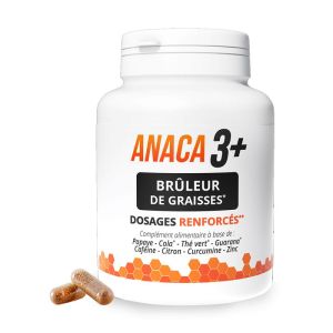 Anaca3+ Brûleur De Graisses - Dosages renforcés - 120 Gélules