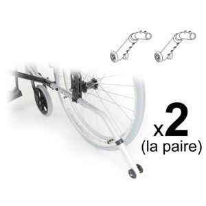 Roulettes Anti-Bascule pour Fauteuil roulant Gamme Action - La Paire