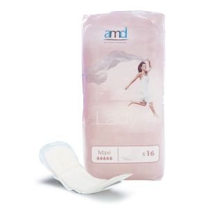 AMD Lady Maxi - Serviettes incontinence féminine légère à modérée - Paquet de 16
