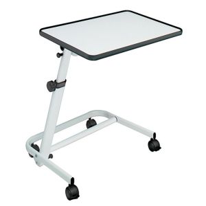 Table de lit ou de fauteuil Diffusion blanche avec plateau réglable inclinable 60x40cm