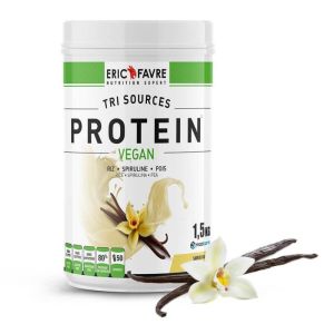 Proteine Vegan Tri sources - Vanille - En-cas hyperhyperprotéinée - Pot 750g