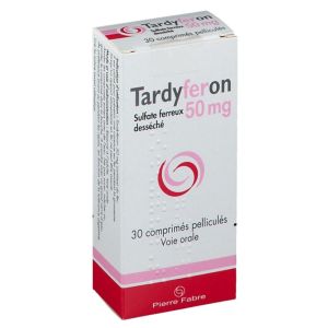 Tardyferon 50mg - 30 comprimés enrobés
