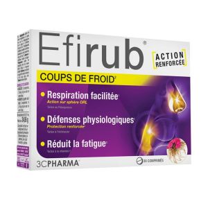 Efirub - Coups de froid - Action renforcée - 30 comprimés