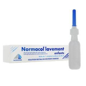 Normacol Lavement - Enfants - Solution Rectale - 60ml en récipient Unidose