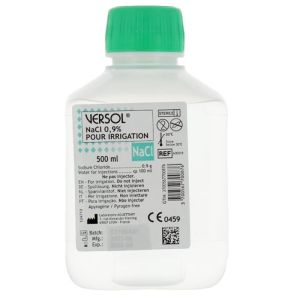 Versol NaCl 0,9% - Sérum physiologique pour irrigation - Flacon 500 ml