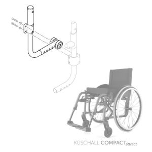 Dispositif Anti-bascule - Fauteuil roulant manuel Attract Compact Küschall - Gauche