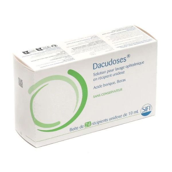 Dacudoses solution pour lavage ophtalmique - 24 unidoses 10 ml