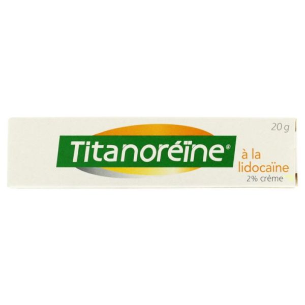 Titanoreine à la Lidocaïne 2% Crème - Douleurs Prurits Hémorroïdes - Tube 20g