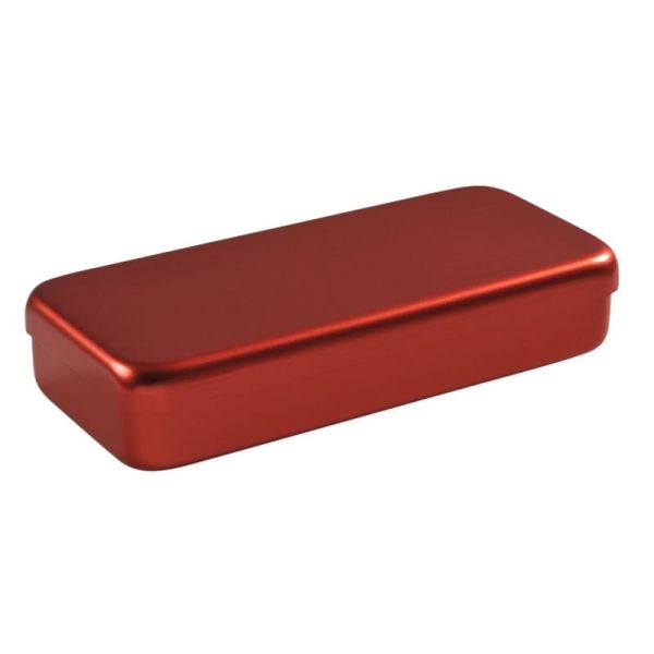 Boîte 17 x 7 cm - Aluminium - Rouge